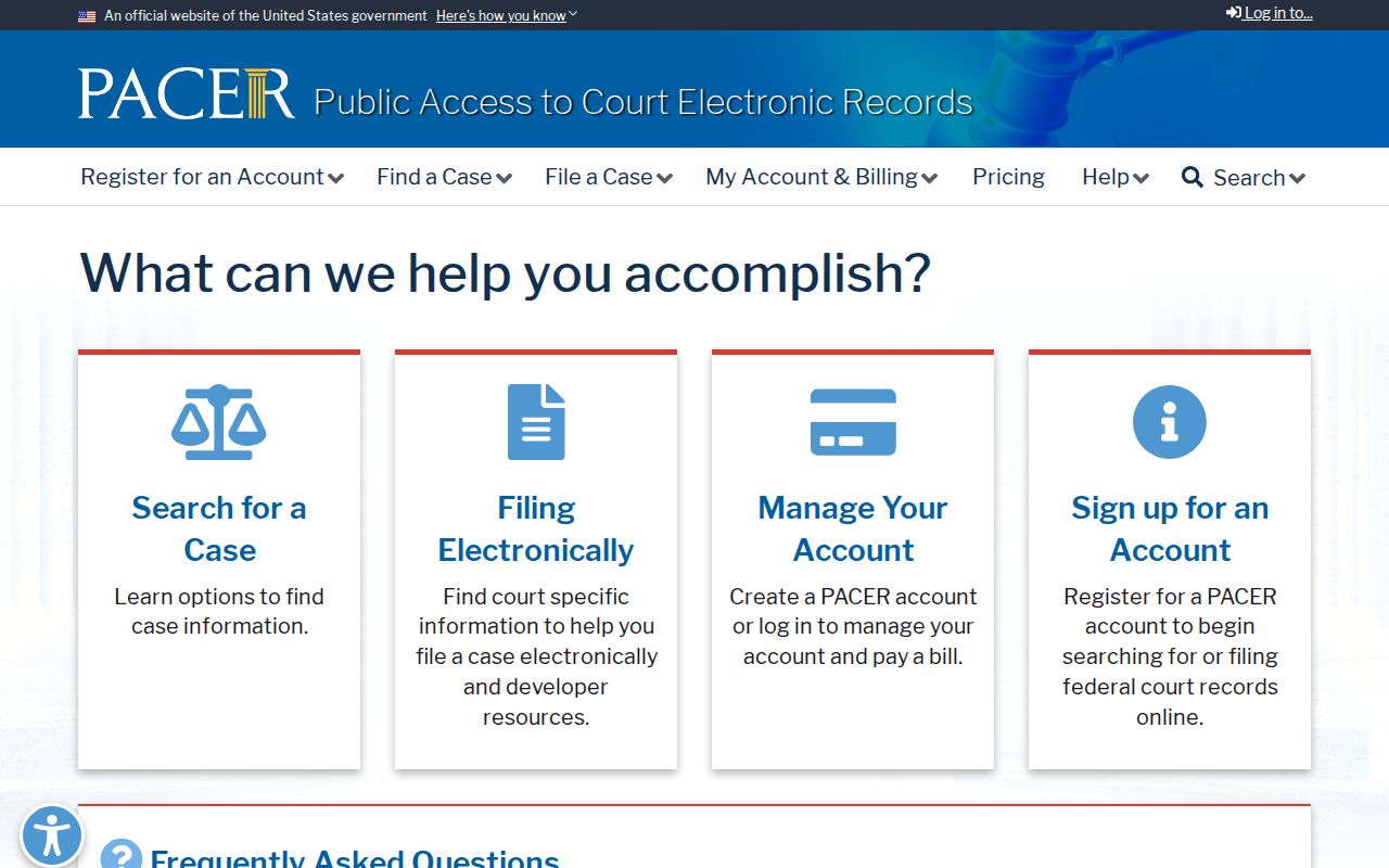 PACER access for federal criminal court cases involving Crawford County
